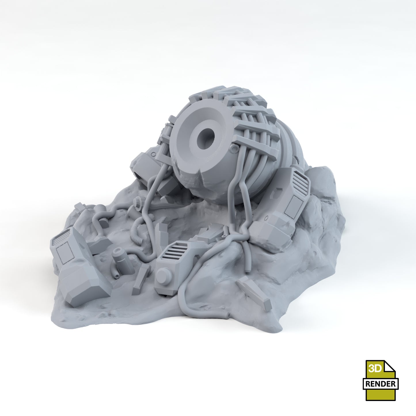 Sci-Fi Generator Destroyed