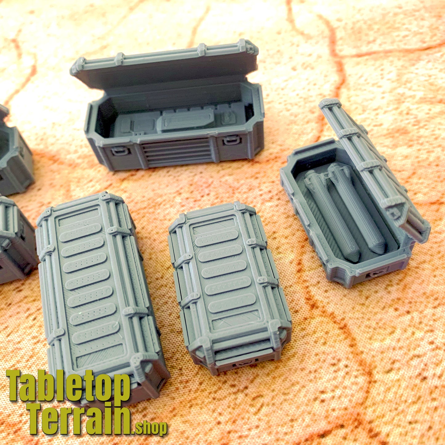 Set of 8 Military Flight Cases and Inserts
