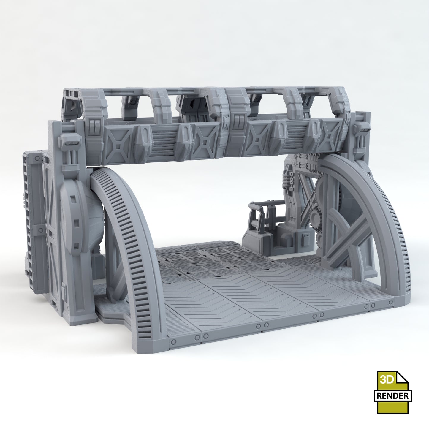 Sci-Fi Outpost Armoured Gate