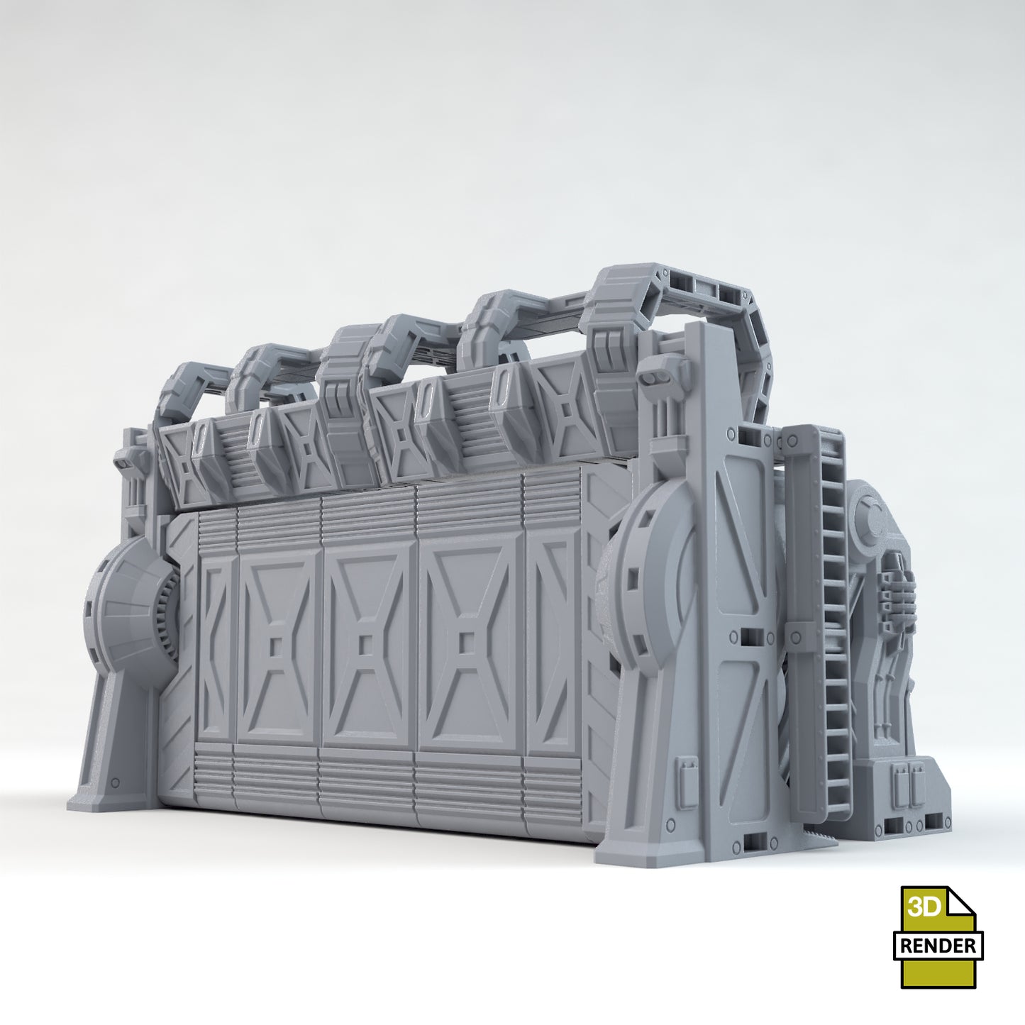 Sci-Fi Outpost Armoured Gate
