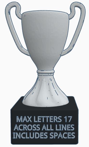 Personalised Trophy's